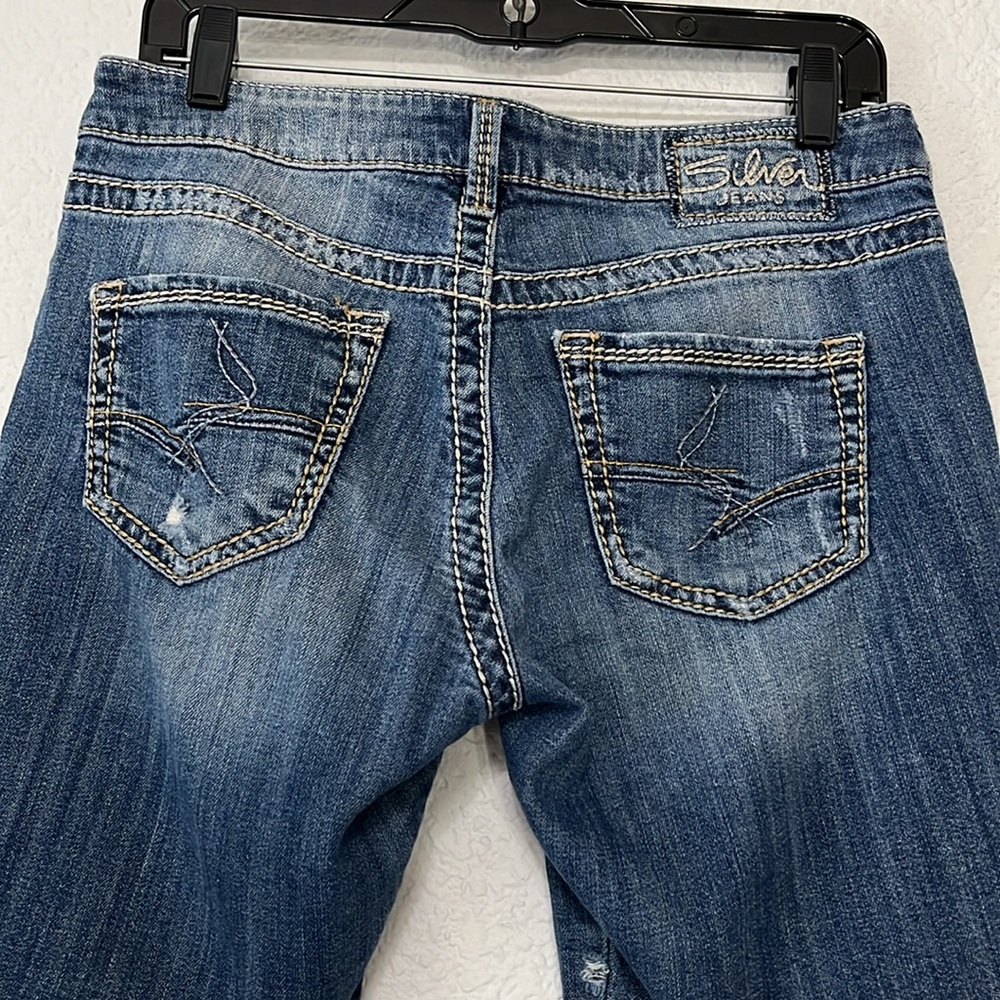 Silver Sammy Distressed Denim Shorts - Picture 8 of 14